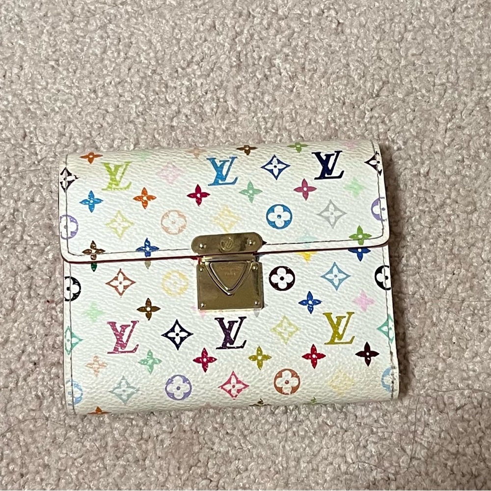 Louis Vuitton Murakami White Multicolor Wallet - Picture 2 of 9